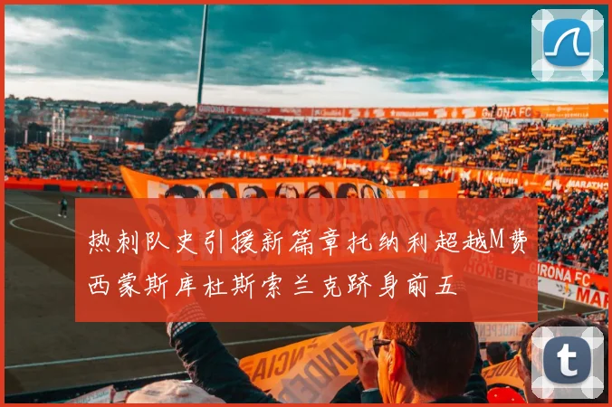 热刺队史引援新篇章托纳利超越M费西蒙斯库杜斯索兰克跻身前五